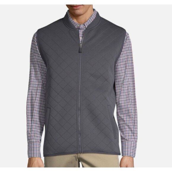Haggar Quilted Lightweight’s Stretch Vest in Gray - Men's Size XL - NWT (S8) - Picture 1 of 6
